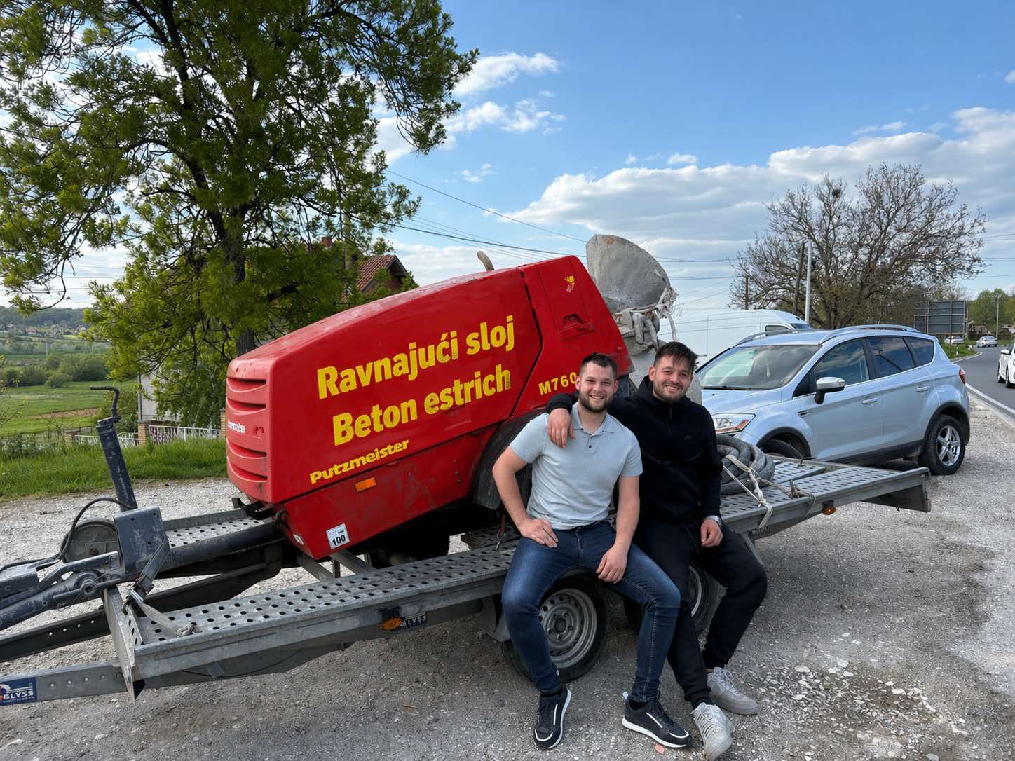 Keramičar KGV Kostić — Putzmeister M760 mašina za cementnu košuljicu